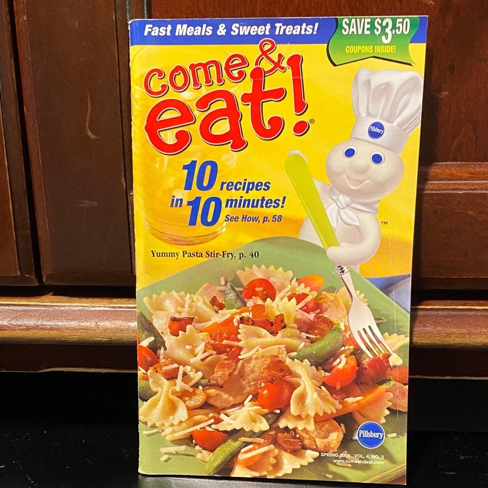 Pillsbury four piece cookbook magazine set